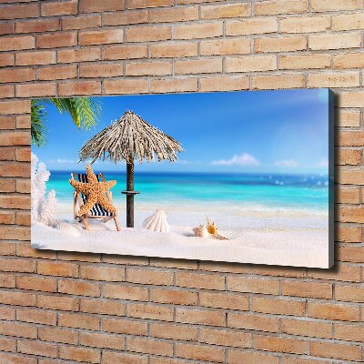 Cuadro canvas con impresión uv duradera horizontal Vacaciones en la playa