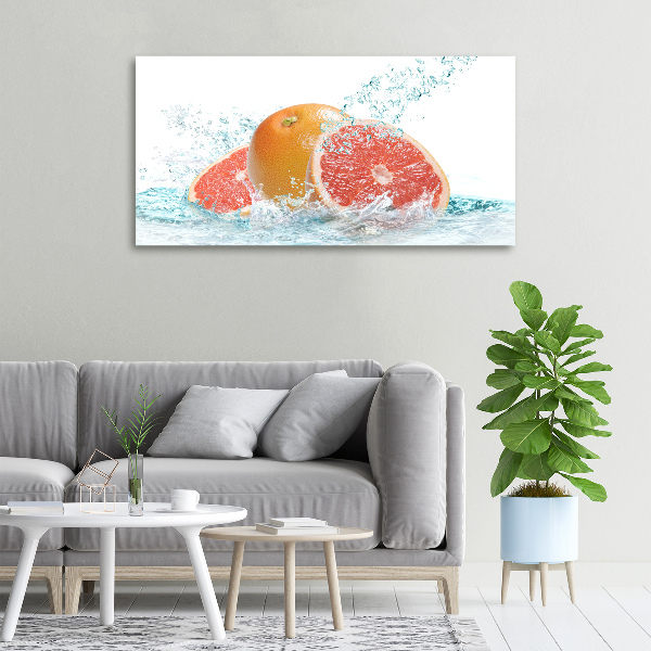 Cuadro canvas moderno de gran formato horizontal Pomelos
