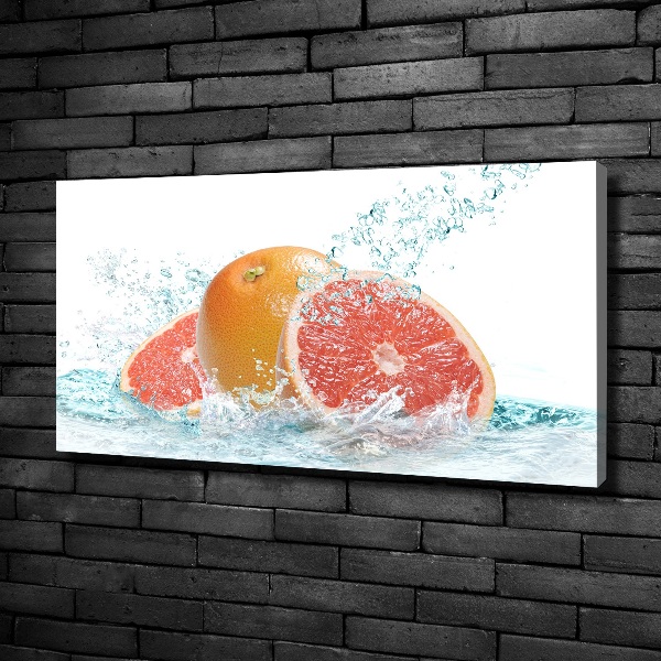 Cuadro canvas moderno de gran formato horizontal Pomelos