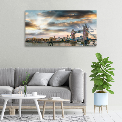 Fotocuadro en lienzo de alta calidad horizontal Puente de la Torre de Londres