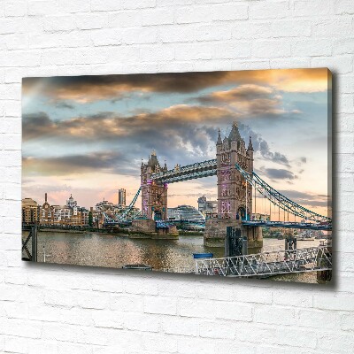 Fotocuadro en lienzo de alta calidad horizontal Puente de la Torre de Londres