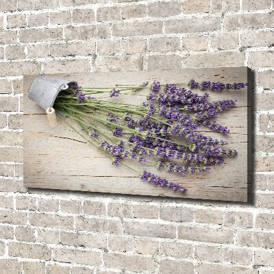Cuadro canvas con impresión uv duradera horizontal Lavanda en maceta