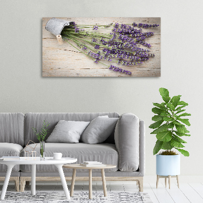 Cuadro canvas con impresión uv duradera horizontal Lavanda en maceta