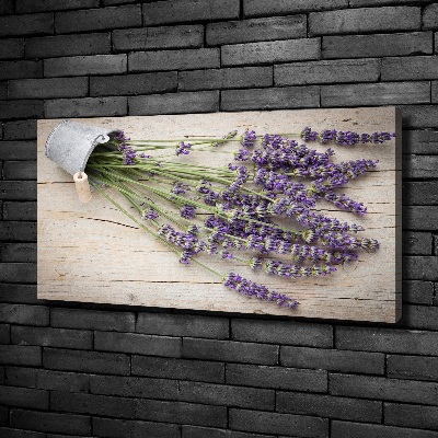 Cuadro canvas con impresión uv duradera horizontal Lavanda en maceta