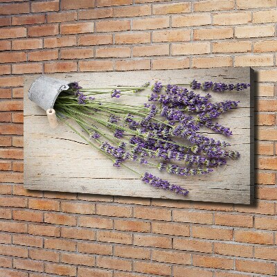 Cuadro canvas con impresión uv duradera horizontal Lavanda en maceta