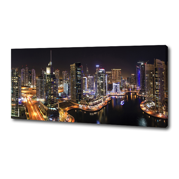 Cuadro canvas con impresión uv duradera horizontal Puerto deportivo de Dubái