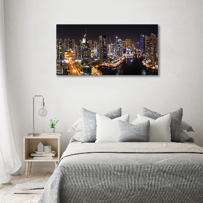 Cuadro canvas con impresión uv duradera horizontal Puerto deportivo de Dubái