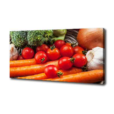 Cuadro canvas con impresión uv duradera horizontal Verduras