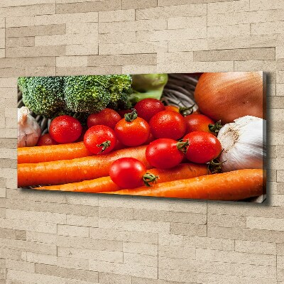 Cuadro canvas con impresión uv duradera horizontal Verduras