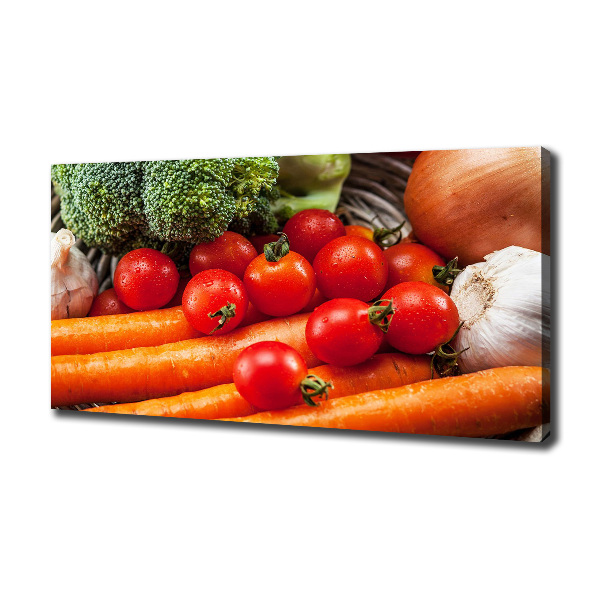 Cuadro canvas con impresión uv duradera horizontal Verduras
