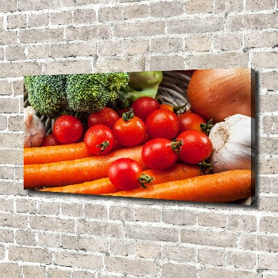 Cuadro canvas con impresión uv duradera horizontal Verduras