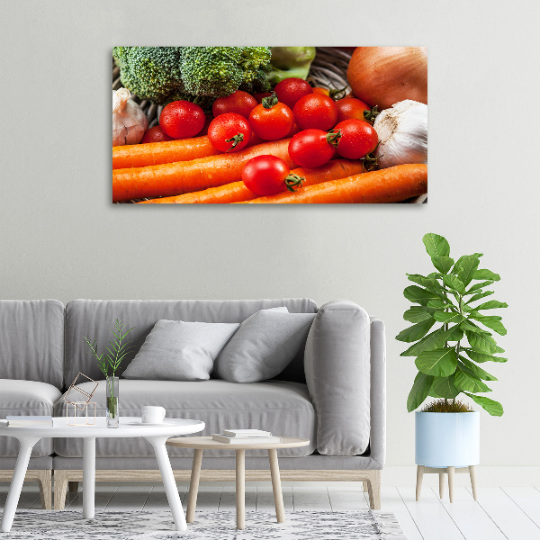 Cuadro canvas con impresión uv duradera horizontal Verduras