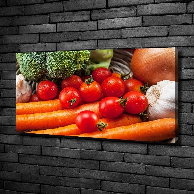 Cuadro canvas con impresión uv duradera horizontal Verduras