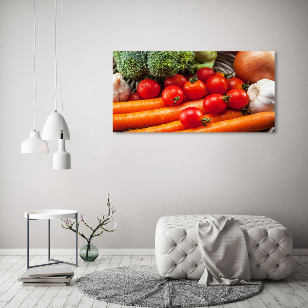 Cuadro canvas con impresión uv duradera horizontal Verduras