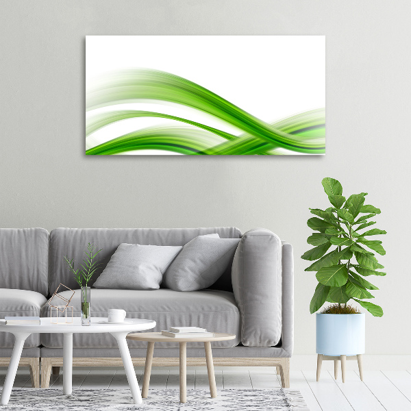 Cuadro canvas moderno de gran formato horizontal Ondas abstractas