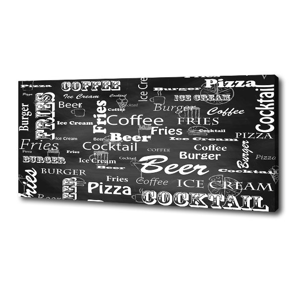 Foto obraz na płótnie Menu w restauracji