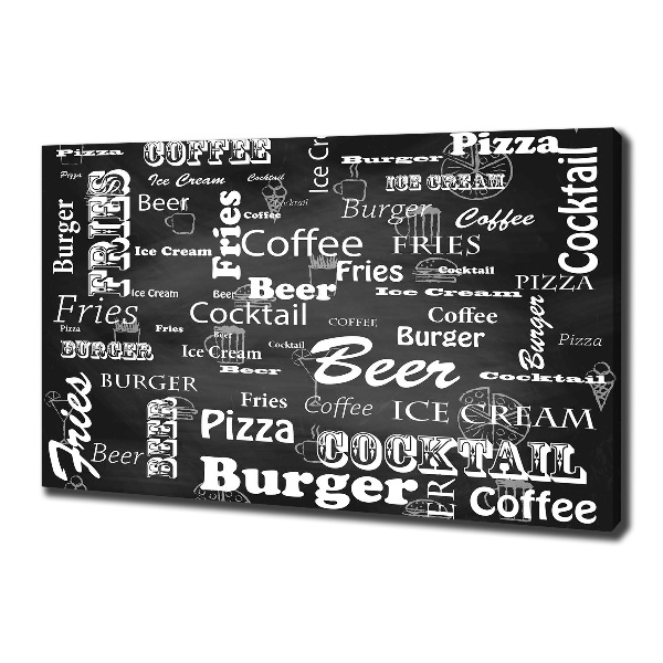 Foto obraz na płótnie Menu w restauracji