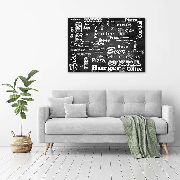 Foto obraz na płótnie Menu w restauracji