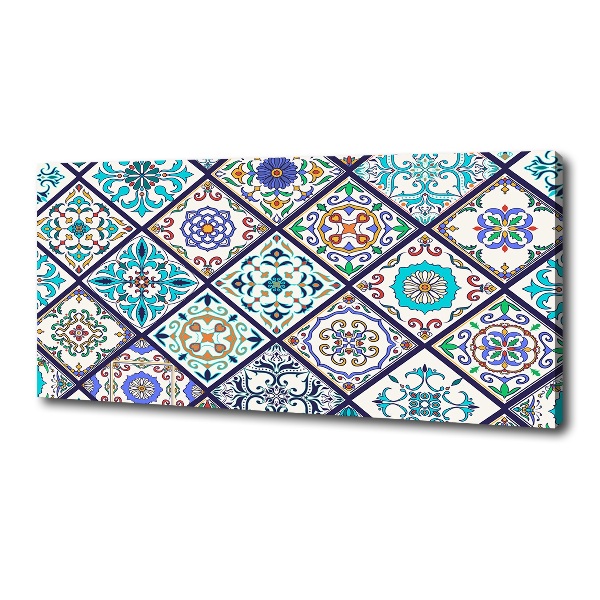Cuadro canvas con impresión uv duradera horizontal Azulejos de cerámica