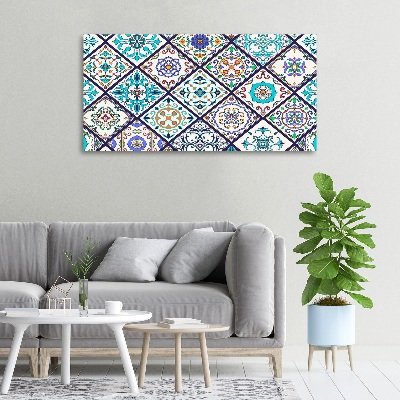 Cuadro canvas con impresión uv duradera horizontal Azulejos de cerámica