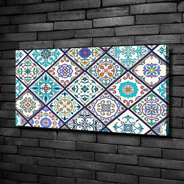 Cuadro canvas con impresión uv duradera horizontal Azulejos de cerámica