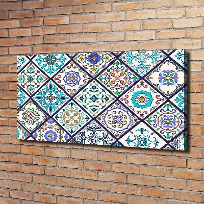 Cuadro canvas con impresión uv duradera horizontal Azulejos de cerámica