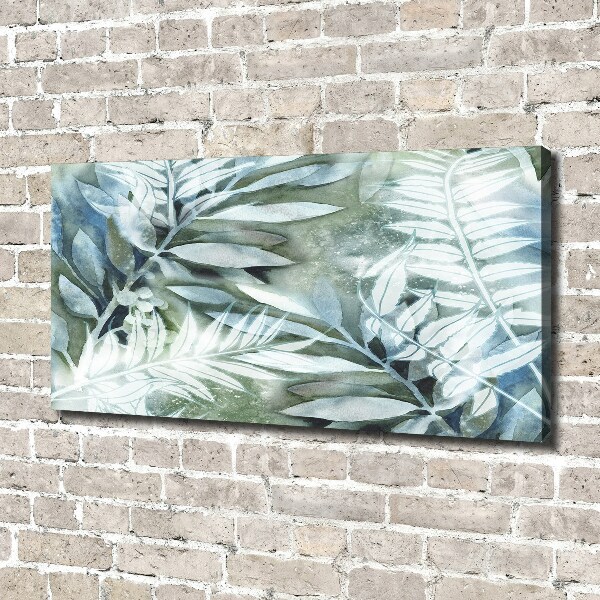 Foto en lienzo con acabado profesional horizontal Hojas