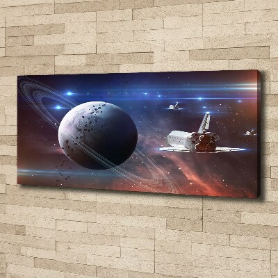 Cuadro canvas con impresión uv duradera horizontal Astronave