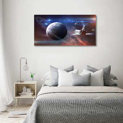 Cuadro canvas con impresión uv duradera horizontal Astronave