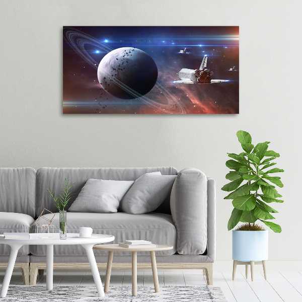 Cuadro canvas con impresión uv duradera horizontal Astronave