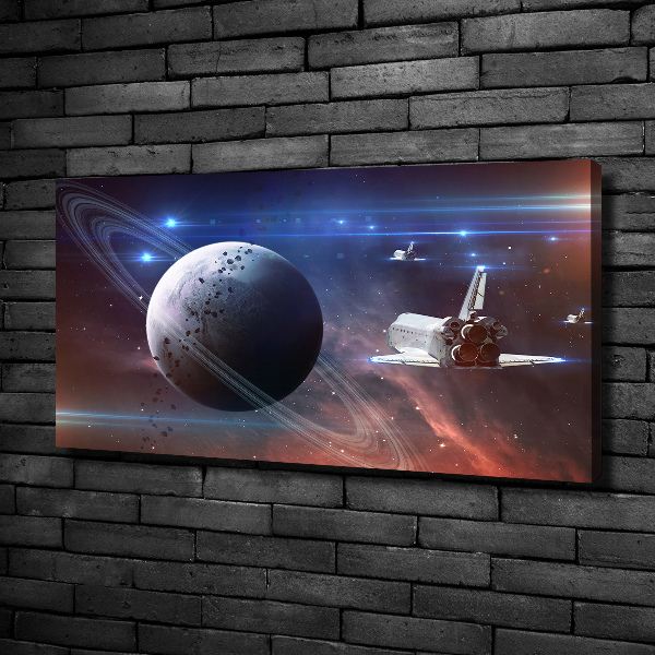 Cuadro canvas con impresión uv duradera horizontal Astronave
