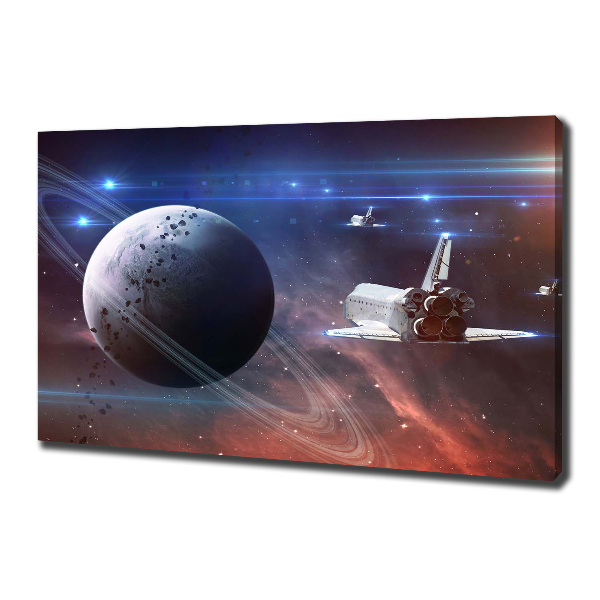 Cuadro canvas con impresión uv duradera horizontal Astronave