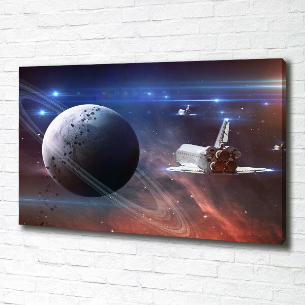 Cuadro canvas con impresión uv duradera horizontal Astronave