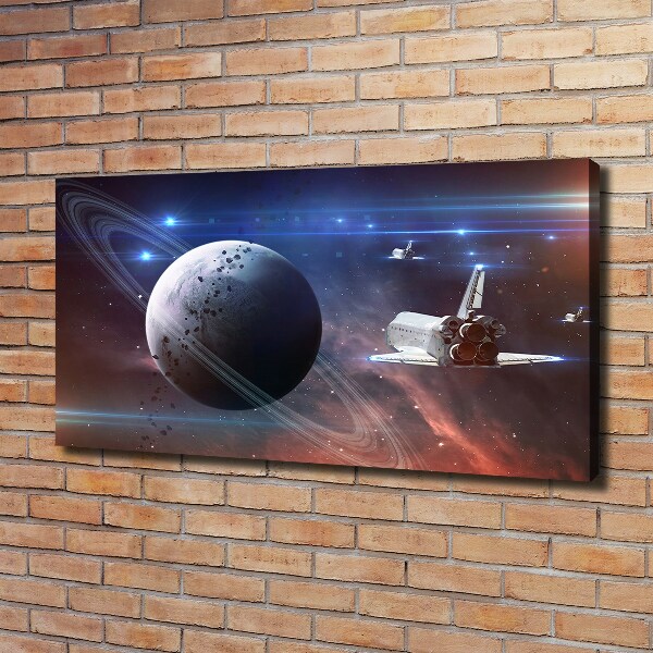 Cuadro canvas con impresión uv duradera horizontal Astronave