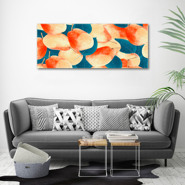 Cuadro canvas con impresión uv duradera horizontal Peras