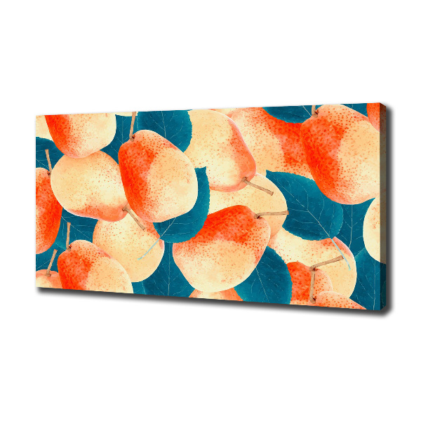 Cuadro canvas con impresión uv duradera horizontal Peras