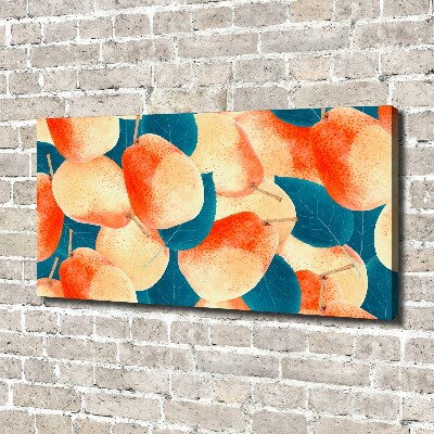 Cuadro canvas con impresión uv duradera horizontal Peras