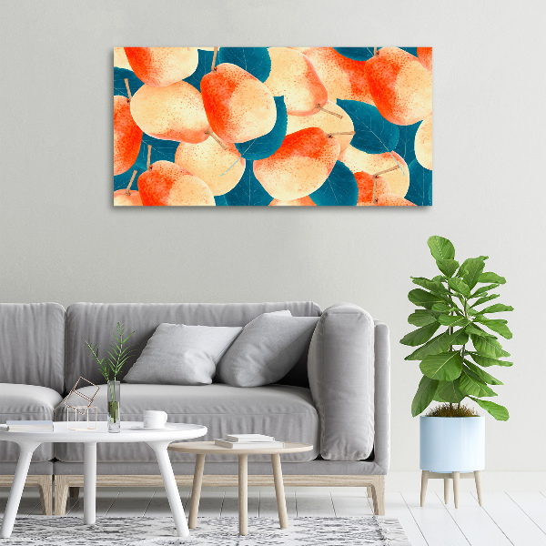 Cuadro canvas con impresión uv duradera horizontal Peras