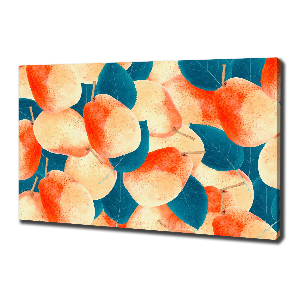 Cuadro canvas con impresión uv duradera horizontal Peras