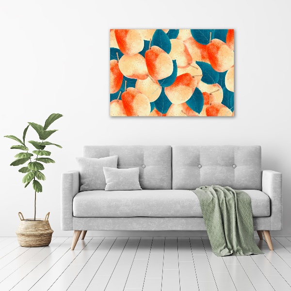 Cuadro canvas con impresión uv duradera horizontal Peras