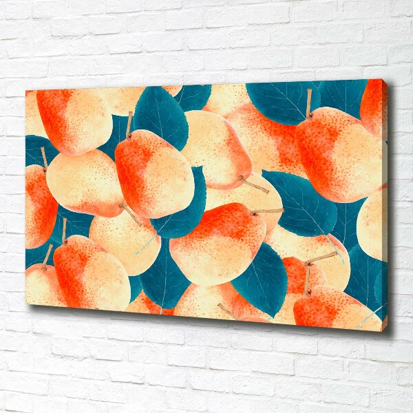 Cuadro canvas con impresión uv duradera horizontal Peras