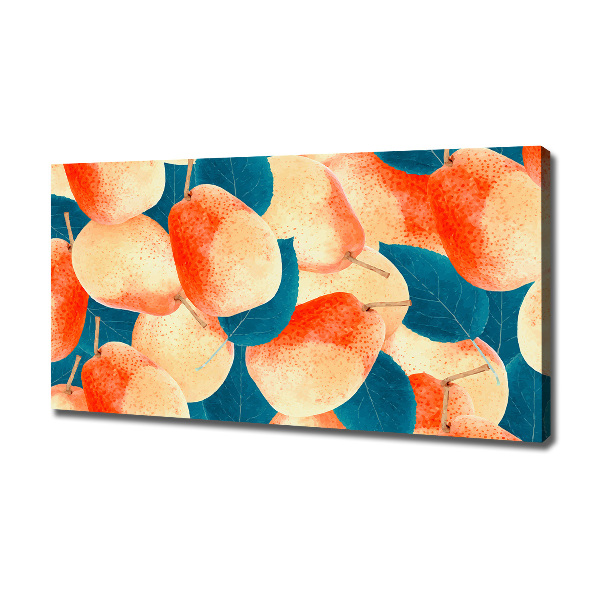 Cuadro canvas con impresión uv duradera horizontal Peras