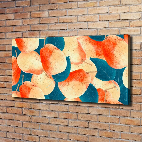 Cuadro canvas con impresión uv duradera horizontal Peras