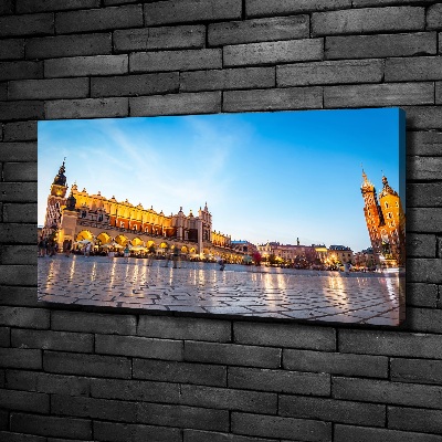 Cuadro canvas moderno de gran formato horizontal Cracovia, Polonia