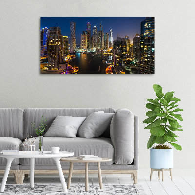 Foto en lienzo con acabado profesional horizontal Puerto deportivo de Dubái