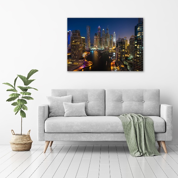 Foto en lienzo con acabado profesional horizontal Puerto deportivo de Dubái