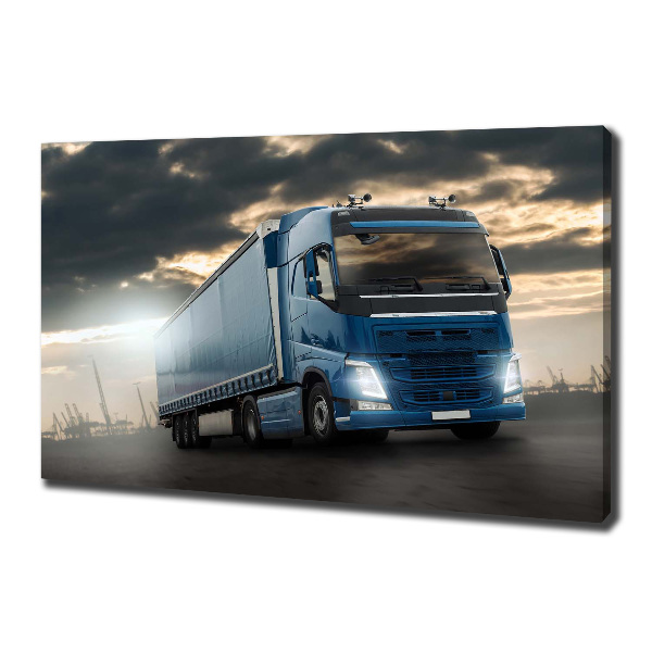Cuadro canvas moderno de gran formato horizontal Camión