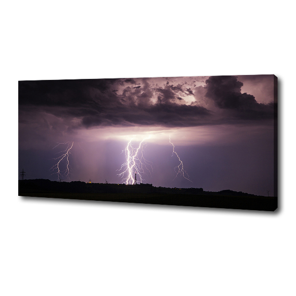 Cuadro canvas moderno de gran formato horizontal Tormenta