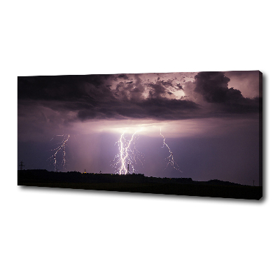 Cuadro canvas moderno de gran formato horizontal Tormenta
