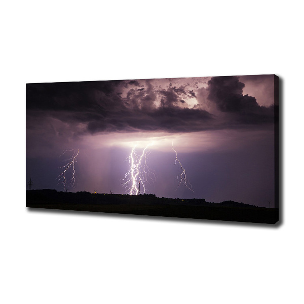 Cuadro canvas moderno de gran formato horizontal Tormenta